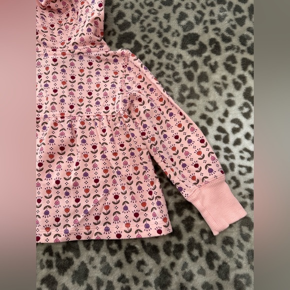 NWOT Sonoma Life + Style Floral Babydoll Full Zip Hoodie Top Pink Size 24 mos - Picture 14 of 16